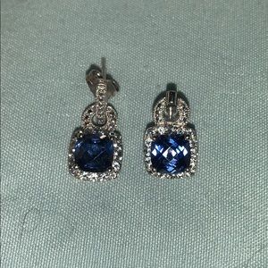 Blue dangle earrings